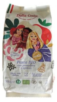 Bio makaron princess Disney (semolinowy trójkolorowy) dla dzieci 300g Dalla Costa