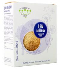 Len mielony odtłuszczony 200g (suplement diety) Instytut Włókien Naturalnych i Roślin Zielarskich