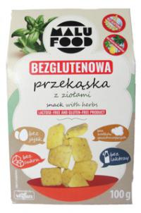 Przekąska (snaki) z ziołami bezglutenowe bez dodatku cukru 100g Malu Food